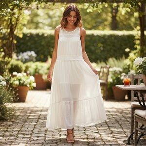 A New Day Cream Maxi Dress